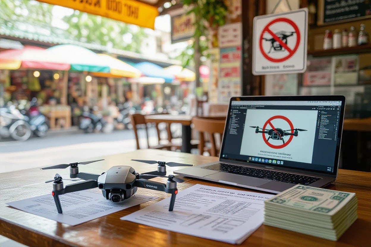 latanie dronem w tajlandii bez licencji slm