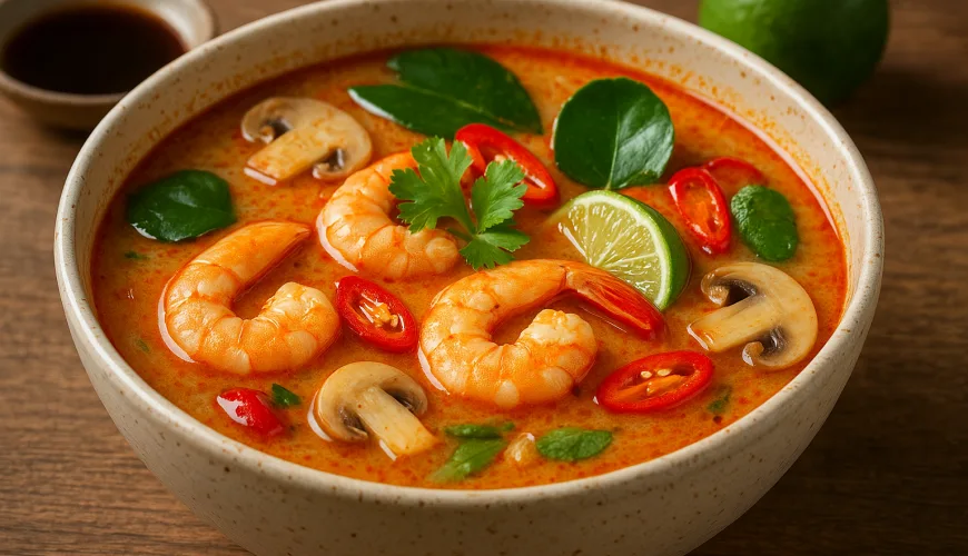 Tom yum Wikipedia: pochodzenie, składniki i warianty zupy