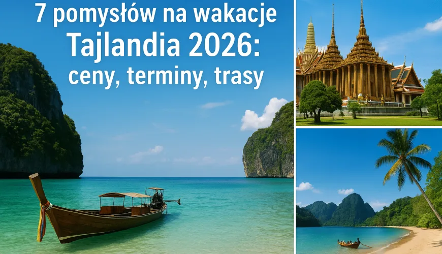 7 pomysłów na wakacje Tajlandia 2026: ceny, terminy, trasy