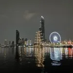 Asiatique The Riverfront and Ferris wheel illuminated beside the Chao Phraya