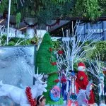 Christmas decorations at a Bangkok shopping centre