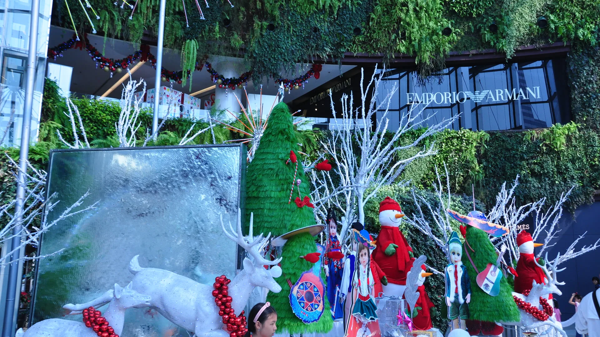 Christmas decorations at a Bangkok shopping centre