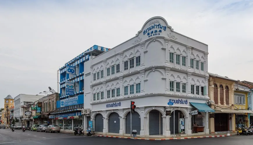 Street-front pharmacy in Phuket Town, Thailand