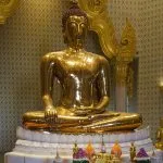 Golden Buddha statue at Wat Traimit in Bangkok
